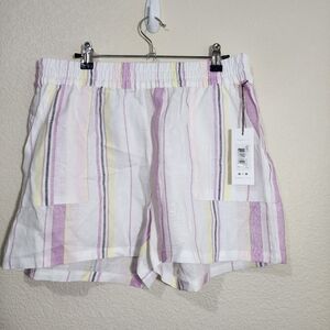 NWT three dots linen shorts